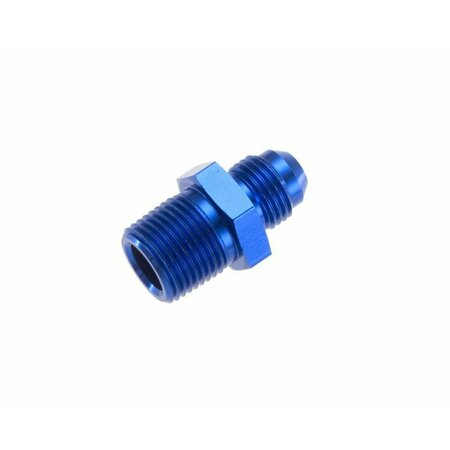 REDHORSE ADAPTER FITTING 8 AN Male To 38 NPT Male Straight Anodized Blue Aluminum Single 816-08-06-1